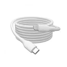 Кабель для зарядки Assmann USB, USB-C - Lightning 2 м, USB 2.0, 60W, силіконовий AK-600110-020-W White - мініатюра 3