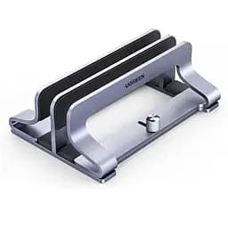 Подставка для ноутбука UGREEN LP258 Vertical Laptop Stand Dual-slot серый (60643)
