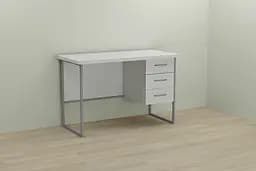 Комп'ютерний стіл Ferrum-decor Гаррі 75x120x60 сірий ДСП Білий 32мм (FRD-101456) - мініатюра 3