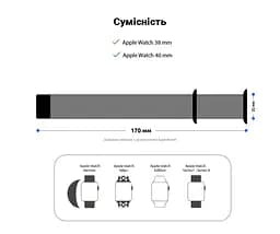 Ремінець ArmorStandart Nylon Band для Apple Watch 42 (Series 11-10)/41/40/38 Orange C (ARM57848) - мініатюра 3