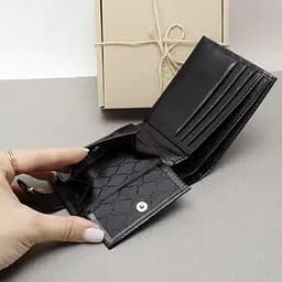 Гаманець чоловічий шкіряний на тонкий Handycover 7710 чорний - мініатюра 4