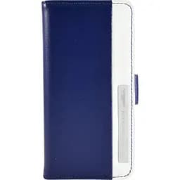 Чохол-книжка Aston Martin iPhone 5C stripe metal blue/white SMBKIPH5CC062