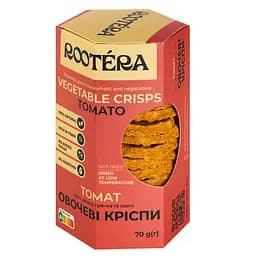Овочеві кріспи Rootéra з томатів 70 г (RT-CR001-TO-070)