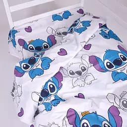 Комплект постільної білизни MirSon бязь Stitch Vibes Violet 2x160x220 см (2200012553886) - мініатюра 6