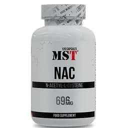 N-ацетил L-цистеїн MST Nutrition NAC, 120 капсул для захісту печінки та виведення токсинів