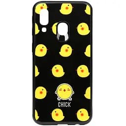 Чохол-накладка Toto Cartoon Print Glass Case Samsung Galaxy A40 Chick