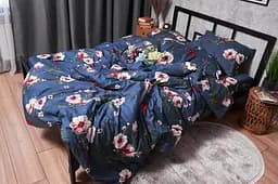 Комплект постільної білизни Moon&Star Полісатин Premium Bush Peony сімейний 2х143х210 см наволочки 2х70х70 см - мініатюра 5
