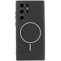 Чохол Lakshmi Silicone Cover Full Camera (AA) with MagFit для Samsung Galaxy S24 Ultra Чорний / Black