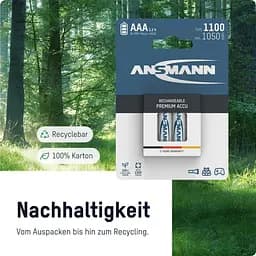 Акумулятори Ansmann AAA/HR03 NI-MH 1100 mAh BL 4 шт (5035232) - мініатюра 7