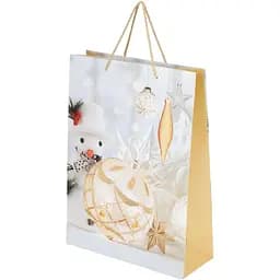 Пакет подарунковий новорічний Сніговик YY050924 Різнокольоровий (NY)