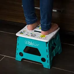 Стільчик підставка дитячий в ванну, складаний BBluv Stëp, бірюзовий (B0114-A) - мініатюра 3