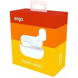 Бездротові навушники Ergo BS-510 Twins Nano TWS білі BS-510 - мініатюра 4