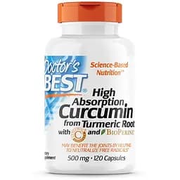 Натуральная добавка Doctor's Best Curcumin C3 Complex 500 mg, 120 капсул
