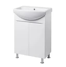 Тумба підлогова ПіК Альба Т1 з раковиною Cersanit Cersania 55 см Білий 30412