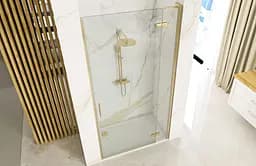 Душові двері Rea Hugo 90 brushed gold REA-K8411 - мініатюра 5