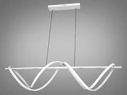 Люстра стельова LED Diasha 2263-120WH 84W, біла, для кафе та дому - мініатюра 3