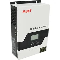 Гiбрiдний Джерело безперебійного живлення (ДБЖ)  MUST PV18-1012VPM, 1000W, 12V, ток заряда 10/20A, 160-275V, MPPT (60А, 75 Vdc)