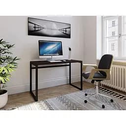 Стіл комп'ютерний письмовий для дому та офісу в стилі лофт II FMX-1 Темний венге