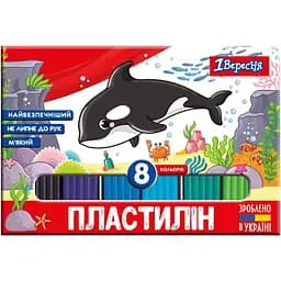 Пластилин 1 Вересня Zoo Land, 8 цветов, 160 г (540587)