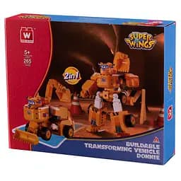 Конструктор-трансформер Super Wings Small Blocks 2-in-1 Buildable Transforming Vehicle Donnie, Донні, 265 деталей (EU385007) - мініатюра 9