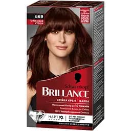 Стійка крем-фарба для волосся Brillance тон 869 Горіховий Кутюр