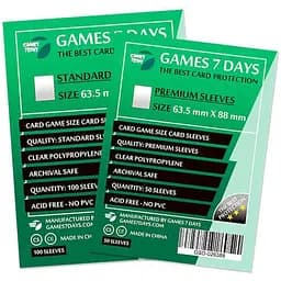 Аксессуар Games 7 Days Набор протекторов для карт Games7Days 63.5 х 88 мм Card Game, 50 шт. PREMIUM 7 шт. (GSD-026388-6)