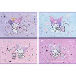 Набір зошитів для малювання Kite Kuromi 12 аркушів скоба, фольга + УФ лак 20 шт. (HK25-241-2)