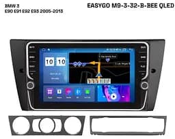Штатна автомагнітола EasyGo M9-3-32-B-BEE QLED BMW 3 E90 E91 E92 E93 2005-2013