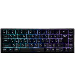 Клавіатура мембранна KG350 68key, USB-A, EN/UA/RU, RGB, чорний 2E Gaming teh0013826 - мініатюра 2