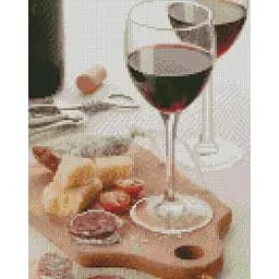 Алмазна мозаїка Келихи з коханням HX444 30х40 см