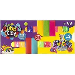 Комплект креативної творчості Danko Toys Air Clay+Bubble Clay ARBB-02-01U неоновий