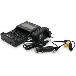 ЗУ універсальне Liitokala Lii-500S, СЗУ+АЗУ, 4 канали, LCD дисплей, підтримує Li-ion, Ni-MH та Ni-Cd AA(R6), ААA(R03), AAAA, С(R14)