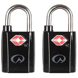 Замки Lifeventure TSA Mini Padlocks 2-Pack Чорний