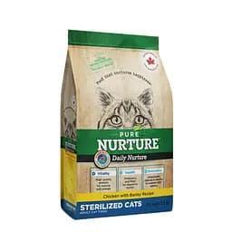 Сухой корм Pure Nurture для взрослых стерилизованных кошек с курицей и ячменем 1.5 кг
