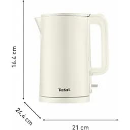 Електрочайник Tefal Thermo Protect 1.5 л пластик нержавіюча сталь світло-бежевий (KO140AE0) - мініатюра 8