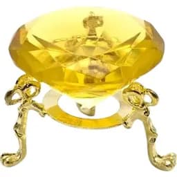 Кришталевий кристал жовтий 5 см