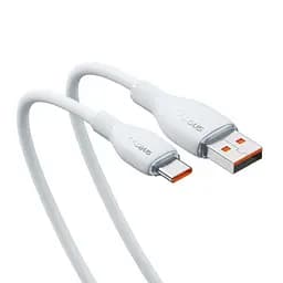 USB кабель Baseus Pudding Series Fast Charging Cable USB to Type-C 100W 2 м белый P10355703221-01