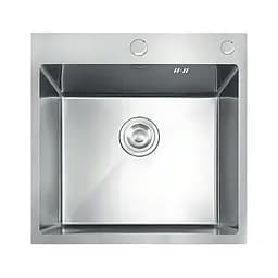 Кухонна мийка з нержавіючої сталі Mixxus MH5050 Decor Nano-Silver MI7040, Decor