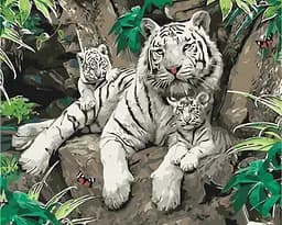 Картина по номерам на подрамнике Brushme Семья хозяев