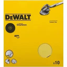 Шлифовальный лист DeWalt для эксцентриковых шлифмашин 100 мкм 225 мм 10 шт. (DT3179)