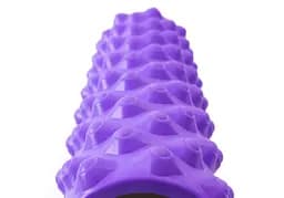 Масажний ролик EasyFit Grid Roller Extreme 45 см Фіолетовий - мініатюра 3