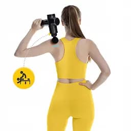 Ручний перкусійний масажер 4FIZJO Massage Gun Ultra Cool Edition 100 Вт (масажний пістолет) MG05 (P-5905973401470) - мініатюра 16