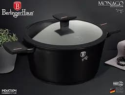 Каструля з кришкою Berlinger Haus Monaco Collection, 2,5 л, чорна (BH 7086) - мініатюра 3