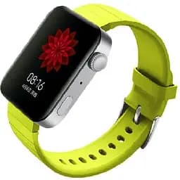 Силіконовий ремінець BeCover для Xiaomi Mi Watch / Garmin Vivoactive 3S / 4S / Venu 2С / Canyon CNS-SW71SS / Mobvoi TicWatch C2 / Withings Activite Steel / Huawei Honor S1 Yellow (704522) - мініатюра 2