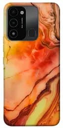 Чохол Demsky Червоний корал мармур для Tecno Spark Go 2022 (KG5m)