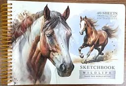 Скетчбук N9653 А5, 40 аркушів, чисті аркуші, 100 г/м²