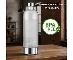 Пляшка 1 л для систем газування води, ViO SodaBoom SB-179, ПЕТ, змінна, багаторазова - мініатюра 2