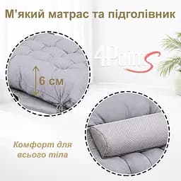 Шезлонг 4Points Cloud з подушкою-підголівником та матрасом - мініатюра 3