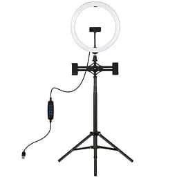 Кольцевая USB LED лампа Puluz PKT3062B 11.8+ штатив 1.65 м