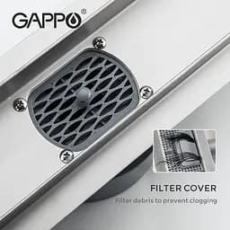Душовий канал під плитку Gappo G84007-4 70x400 мм нержавіюча сталь - мініатюра 6